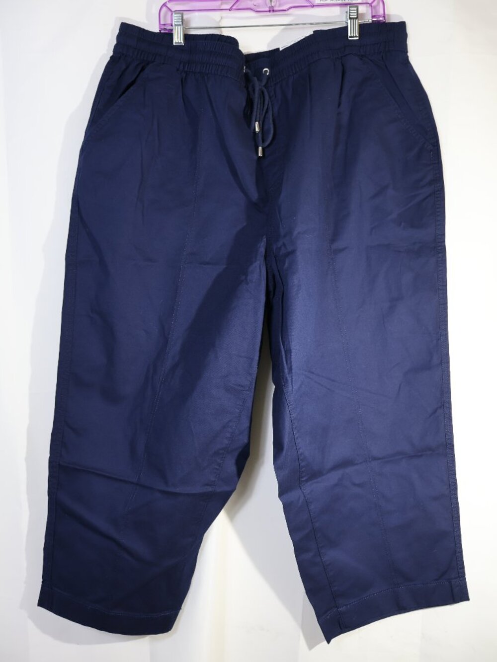 Women’s Navy Drawstring Casual Pants